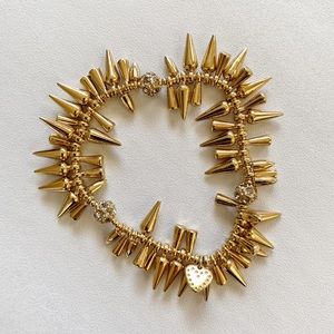 Stella & Dot Renegade Cluster Bracelet Gold